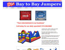 Tablet Screenshot of baytobayjumpers.com